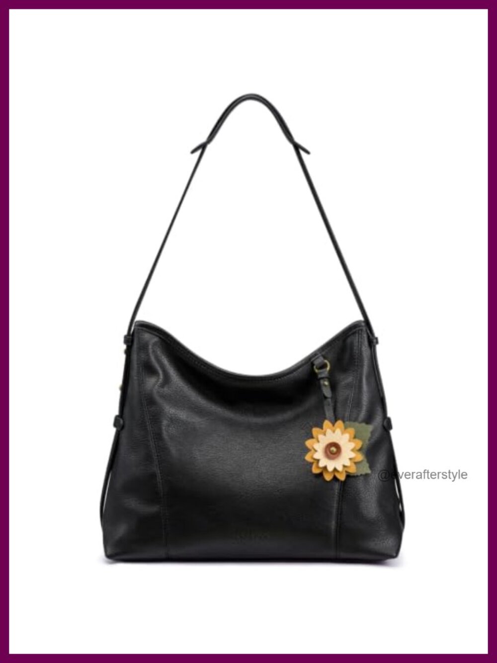 LOVEVOOK Water-Resistant PU Leather Hobo Shoulder Crossbody Purse